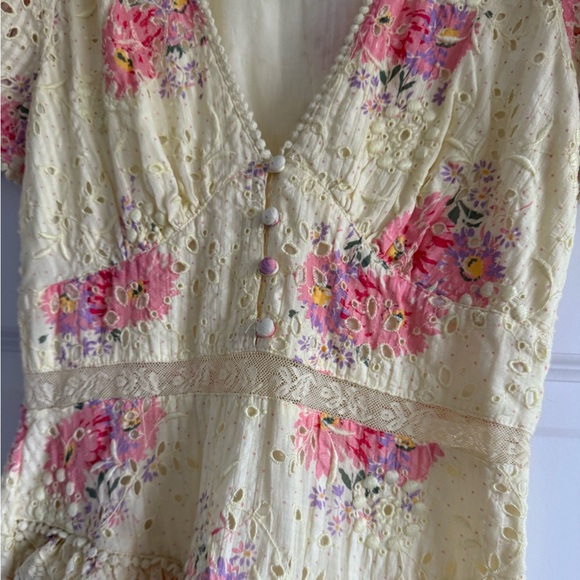 LOVESHACKFANCY Bea Cotton Eyelet Mini Dress - Picture 11 of 16